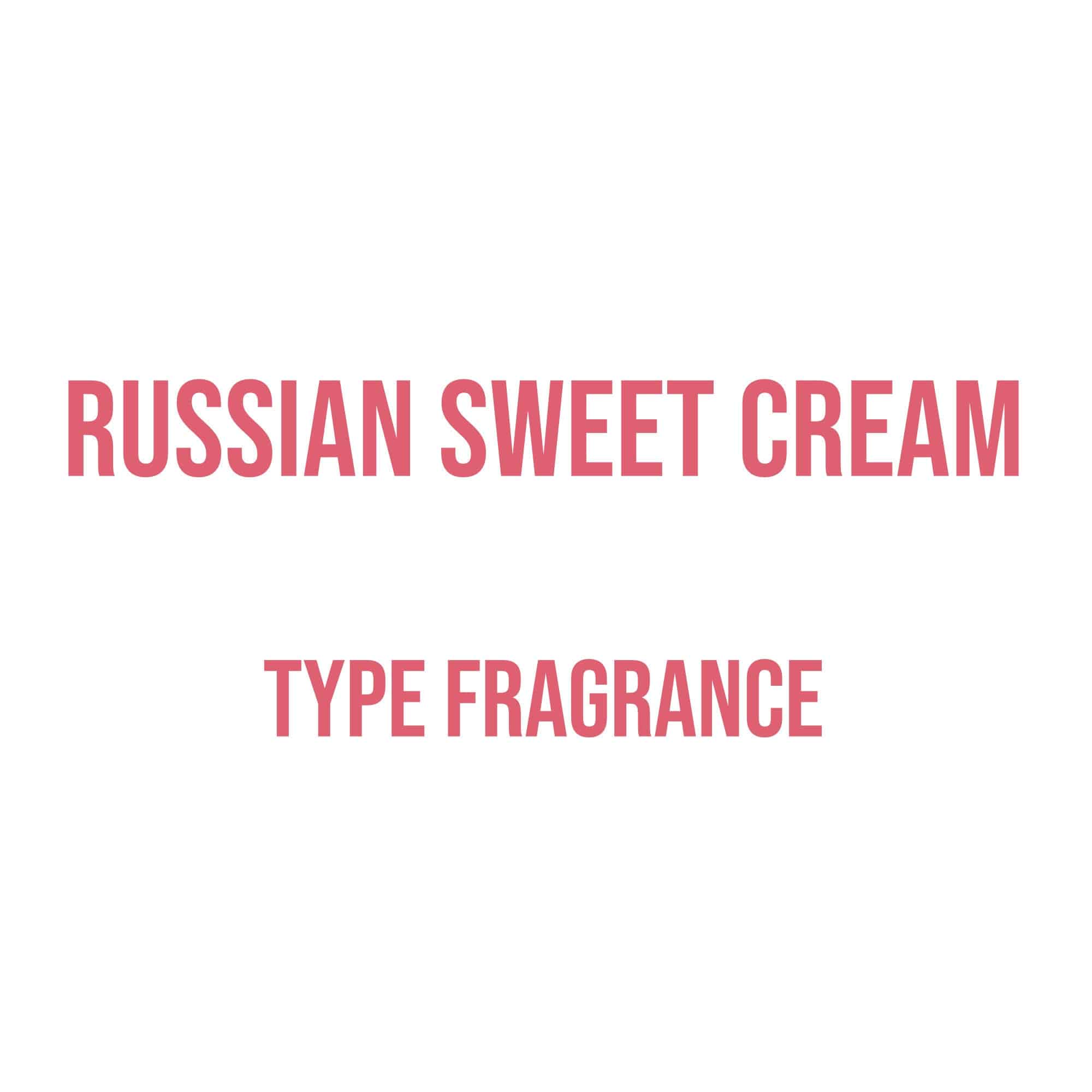 Russian Sweet Cream Type Diffuser Oil